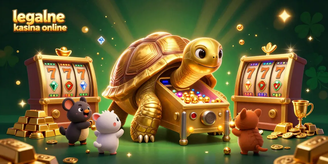 Experience thrilling gameplay at legalne kasyna online with vibrant slot reels and golden treasures in a magical scene.