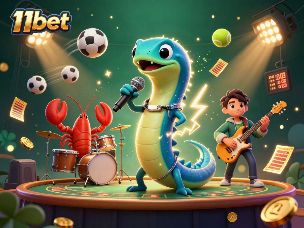 Join the excitement of 11bet with a lively underwater casino featuring dynamic characters and gaming elements.