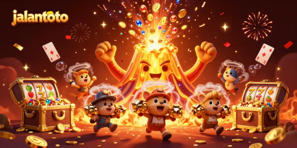 Experience the thrill of jalantoto's casino games amid a treasure-filled eruption of excitement and winning!