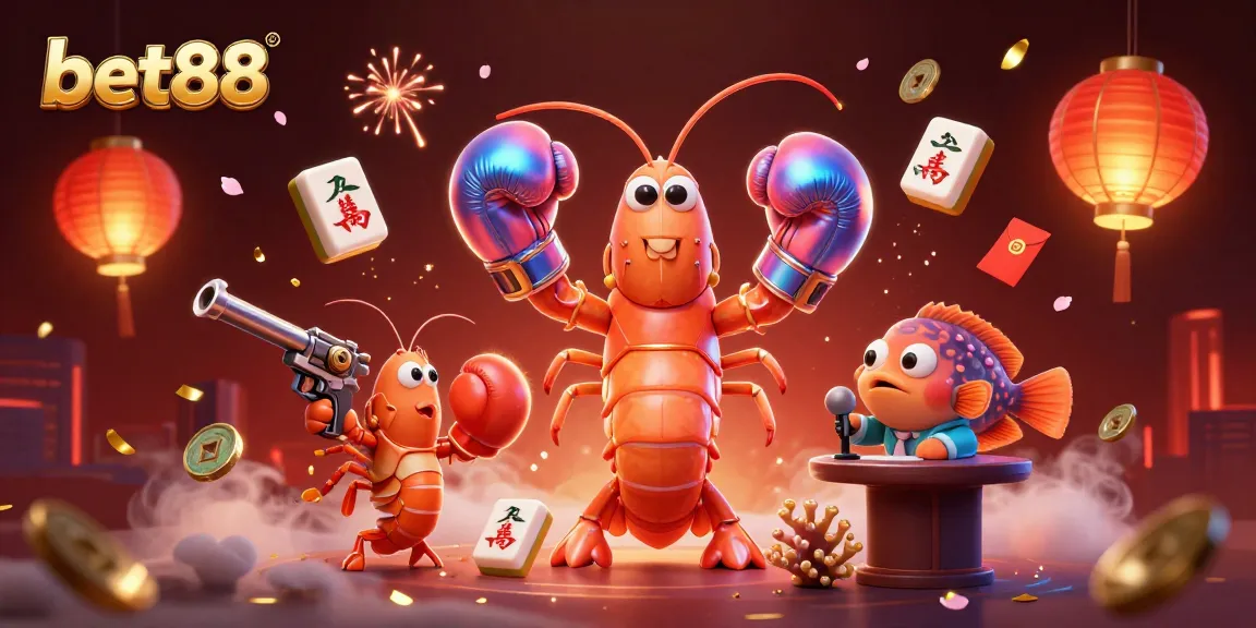 Experience thrilling gameplay at bet88 with dynamic cartoon characters and casino elements.