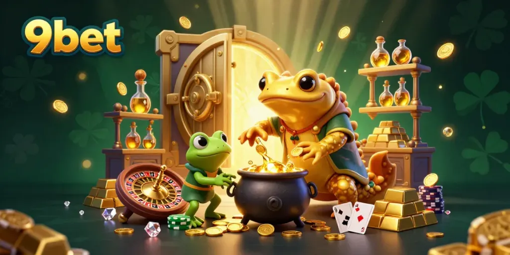 Experience daily wins with 9bet's lively casino scene featuring golden treasures.
