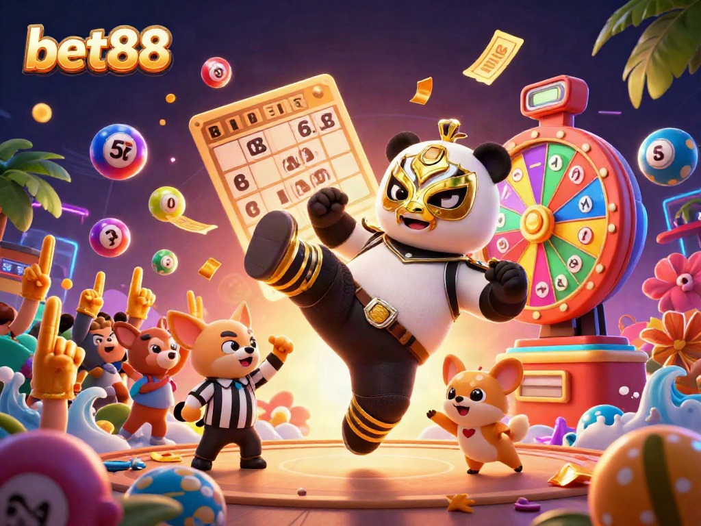 Engage with the vibrant world of bet88, where excitement meets betting with colorful lottery and casino elements.