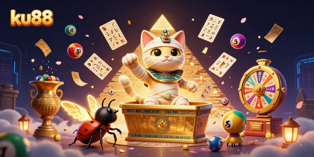 Engage with ku88’s thrilling online gaming experiences amid golden casino elements.