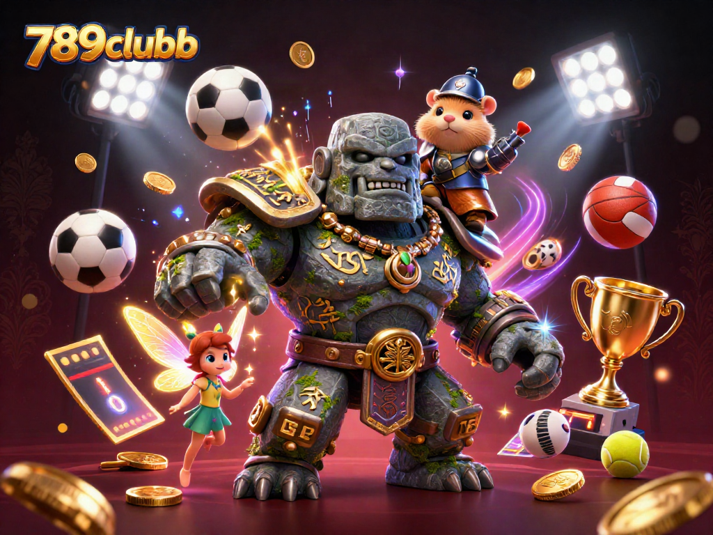 Engage in thrilling adventures with 789clubb while riding a golem, enjoying casino magic and excitement.