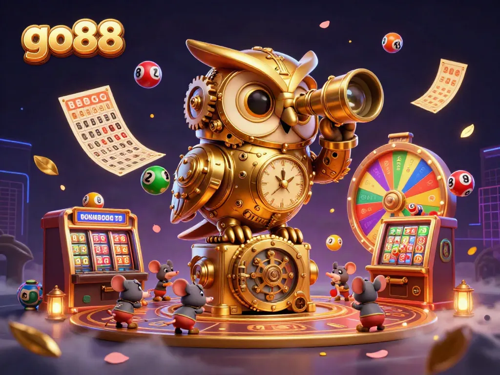 Experience go88's vibrant casino world with dynamic characters and thrilling gaming elements in action.