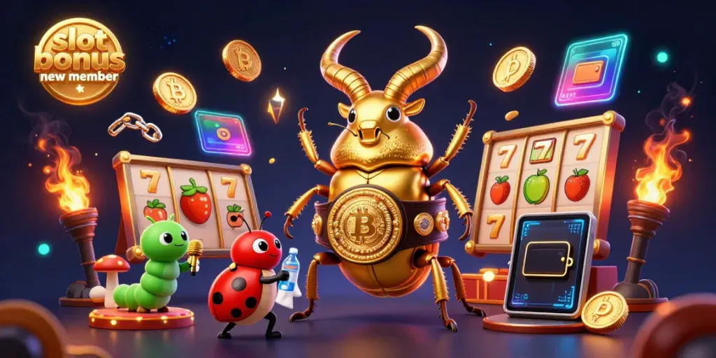 Experience exciting gameplay with slot bonus new member showcased in a dynamic casino scene.